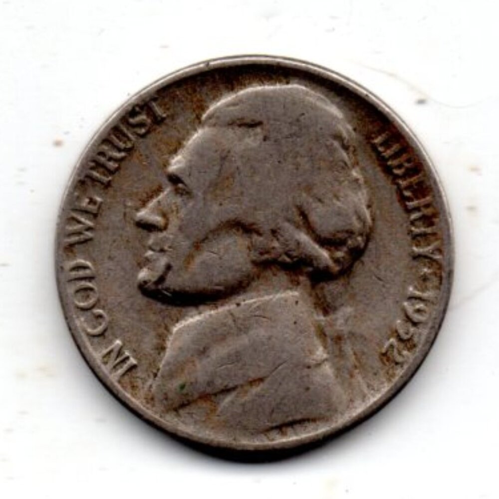1952 P Thomas Jefferson Nickel - Scarce Estate Find